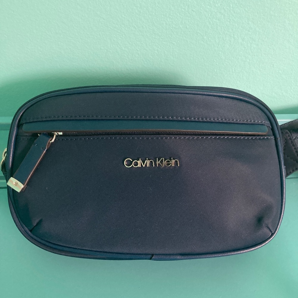 Calvin Klein Nylon Hip Sack, Navy Blue